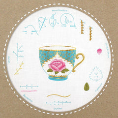 Kiriki Press Teacup Embroidery Stitch Sampler