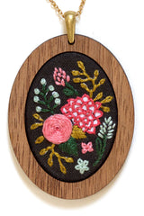 Kiriki Press Wildflowers Pendant Embroidery Kit