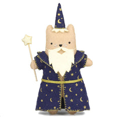 Kiriki Press Wizard Cat Felt Doll Embroidery Craft Kit
