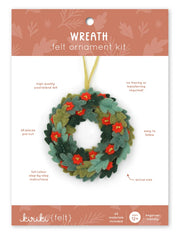 Kiriki Press Wreath Felt Ornament Kit