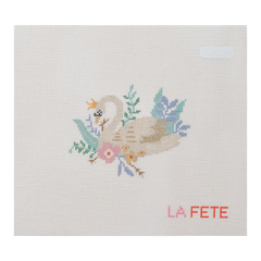 La Fete Needlepoint 12 Days of Christmas Seven Swans A Swimming Needlepoint Canvas