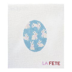 La Fete Needlepoint Bouncing Bunnies Needlepoint Canvas
