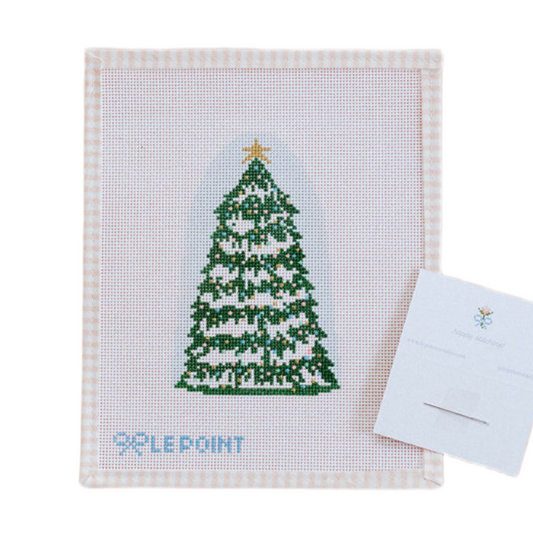 Le Point Studio Christmas Village Tree Needlepoint Canvas