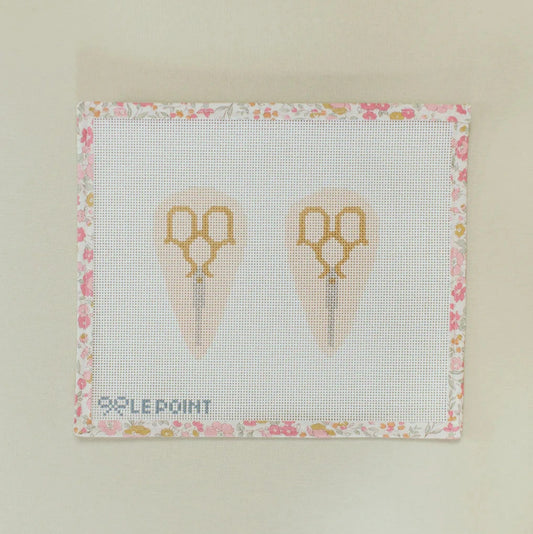 Le Point Studio Scissors Scissor Case Needlepoint Canvas