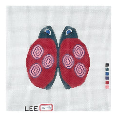Lee's Needle Arts Red Petite Lady Bug Needlepoint Canvas