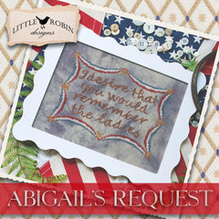 Little Robin Designs Abigail's Request Cross Stitch Pattern