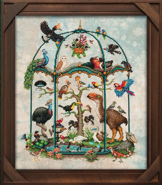 Lola Crow Extraordinary Birds Cross Stitch Pattern