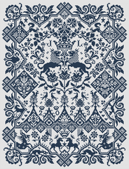 Long Dog Samplers Soliloquy in Stitch Cross Stitch Pattern