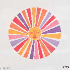 Love MHB Studio Groovy Sun Needlepoint Canvas