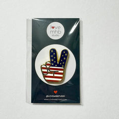 Love MHB Studio Peace Sign Flag Needle Minder