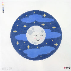 Love MHB Studio Sleeping Moon Needlepoint Canvas