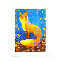 Love You More The Dutch Lady Woodland Fox Needlepoint Canvas