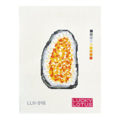 Lucky Lotus Needlepoint Citrine Geode Needlepoint Canvas