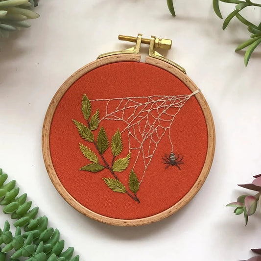 M Creative J A Spider's Web Embroidery Kit