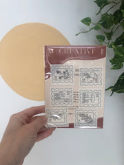 M Creative J Botanical Stamps Peel Stick and Stitch Embroidery Patterns