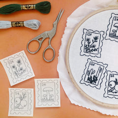 M Creative J Botanical Stamps Peel Stick and Stitch Embroidery Patterns