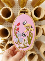 M Creative J Butterfly Garden Embroidery Kit