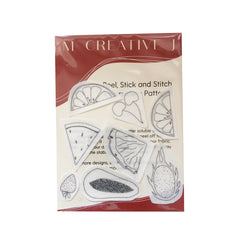 M Creative J Fruit Peel Stick and Stitch Embroidery Patterns