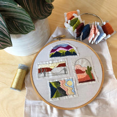 M Creative J Landscapes Peel Stick and Stitch Embroidery Patterns