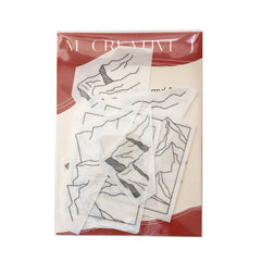 M Creative J Mountains Peel Stick and Stitch Embroidery Patterns
