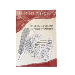 M Creative J Tropical Plants Peel Stick and Stitch Embroidery Patterns