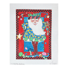 Maggie Co Ellen Anderson Santa Needlepoint Canvas