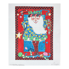 Maggie Co Ellen Anderson Santa Needlepoint Canvas