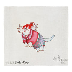 Maggie Co Erika Oller Cat Christmas Needlepoint Canvas