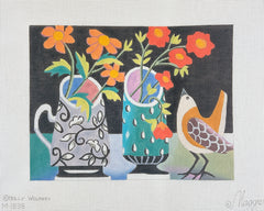 Maggie Co Holly Wojahn Holly's Flowers IV Needlepoint Canvas