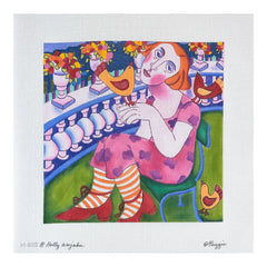 Maggie Co Holly Wojahn Out on the Terrace Needlepoint Canvas
