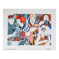 Maggie Co Jerry Fenter Summer Barbecue Needlepoint Canvas
