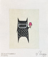 Maggie Co Julie FitzGerald Ice Cream Monster Needlepoint Canvas