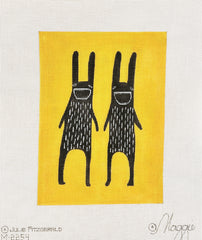 Maggie Co Julie FitzGerald Rabbit Monster Needlepoint Canvas