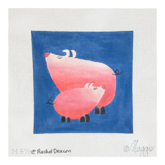 Maggie Co Rachel Deacon Oink Needlepoint Canvas