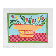 Maggie Co Sara Schneidman Tulips Needlepoint Canvas