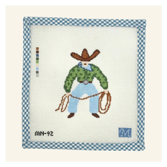 Maura Nolan Designs Cowboy Needlepoint Canvas