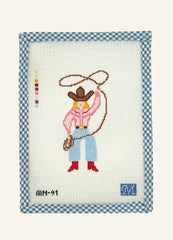 Maura Nolan Designs Cowgirl Needlepoint Canvas