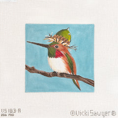 Melissa Shirley Designs Vicki Sawyer Acorn Hummer Needlepoint Canvas