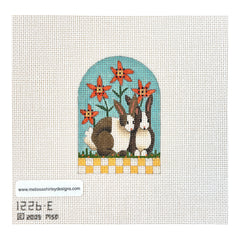 Melissa Shirley Designs Farm Ark Rabbits Needlepoint Canvas