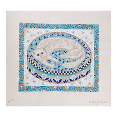 Melissa Shirley Designs John Johannsen Cat Pillow Needlepoint Canvas