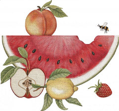 Melissa Shirley Designs Mary Lake-Thompson Watermelon Wedge Needlepoint Canvas