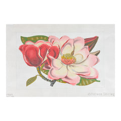 Melissa Shirley Designs Pink Magnolia Needlepoint Canvas - 13M