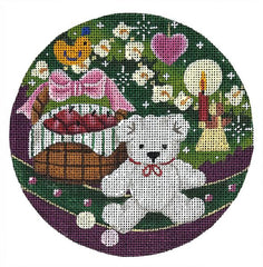 Melissa Shirley Designs Teddy Bear Needlepoint Canvas