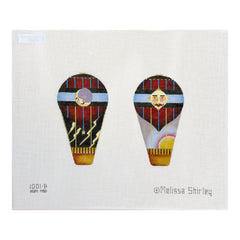 Melissa Shirley Designs Two Sided Red Balloon Needlepoint Canvas