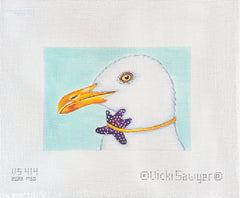 Melissa Shirley Designs Vicki Sawyer Benson the Seagull Needlepoint Canvas