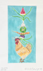 Melissa Shirley Designs Vicki Sawyer Chicken Salad Needlepoint Canvas