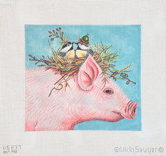 Melissa Shirley Designs Vicki Sawyer Living High on the Hog Needlepoint Canvas