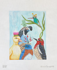 Melissa Shirley Designs Vicki Sawyer New to the Neighborhood Needlepoint Canvas