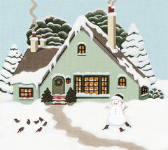Melissa Shirley Designs Winter Green House Needlepoint Canvas