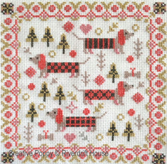 Riverdrift House Mini Long Dogs Cross Stitch Pattern